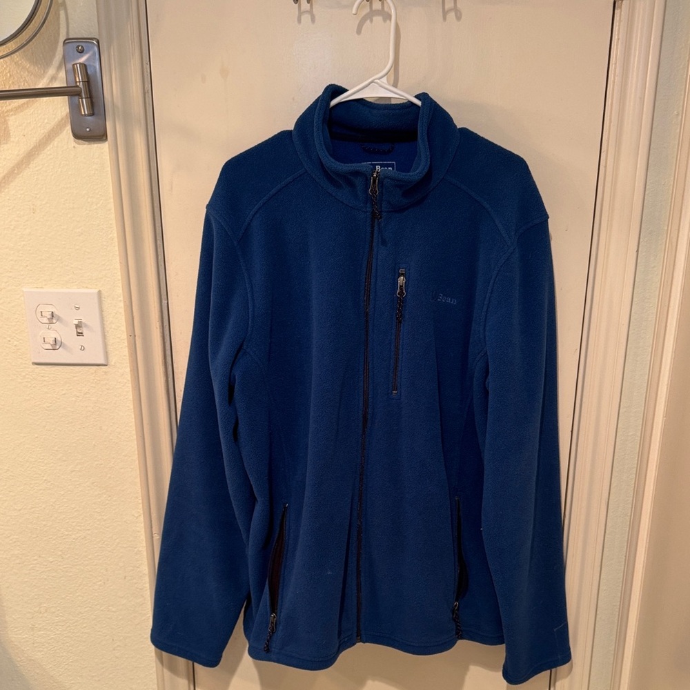 L.L. Bean Men's Blue Fleece Jacket